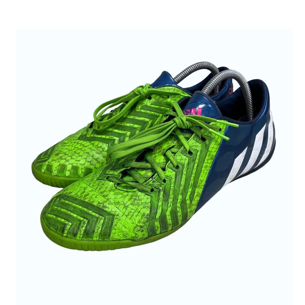 Adidas Predator Absolado Instinct Indoor Soccer Shoes Green Blue M20135 Mens 10